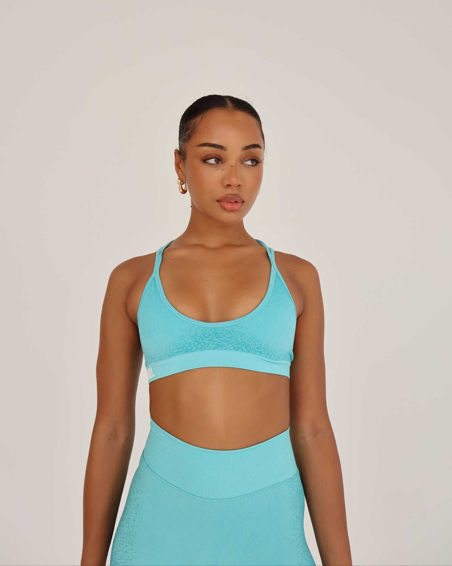 Recoil Crop Top - Aqua