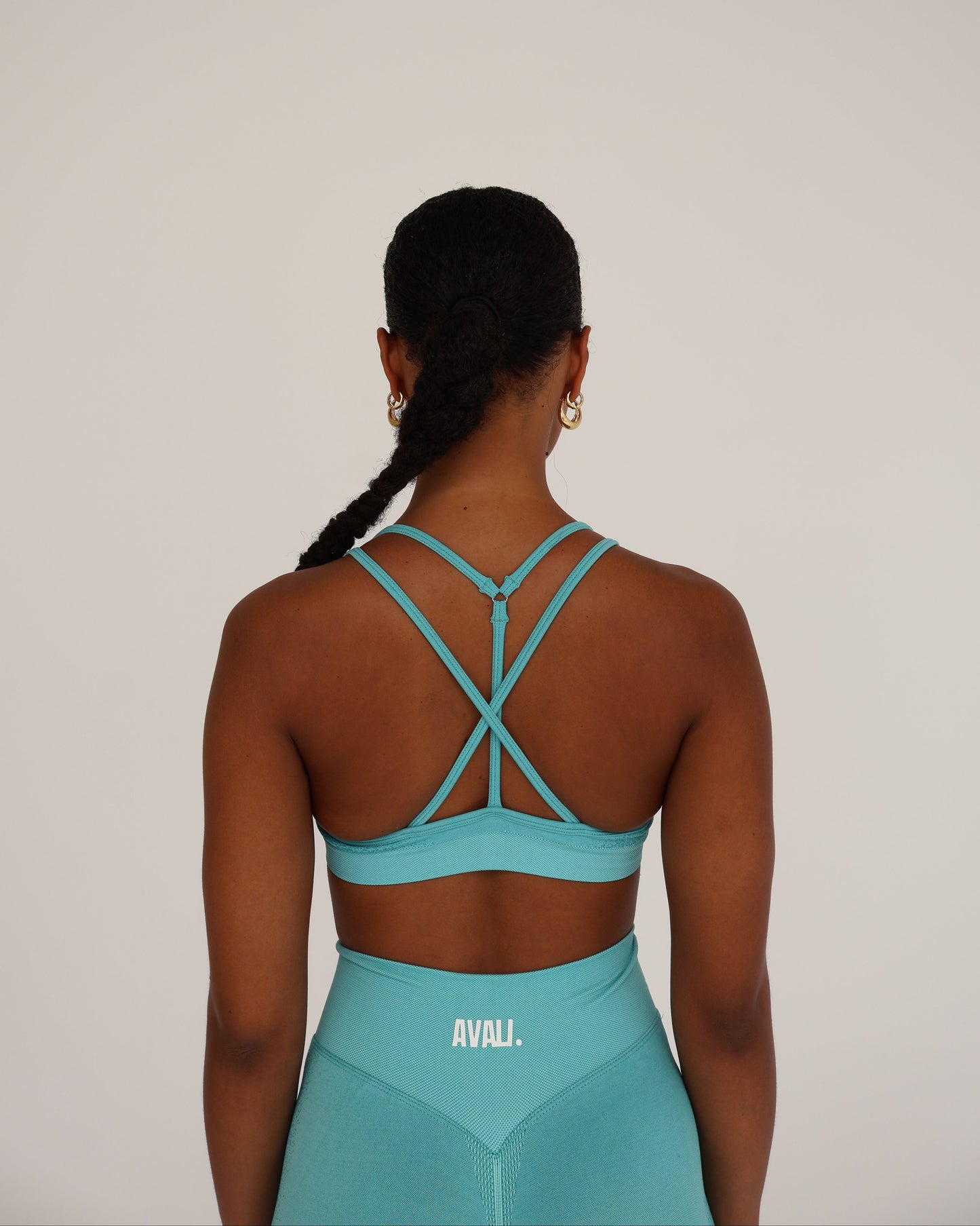 Recoil Crop Top - Aqua