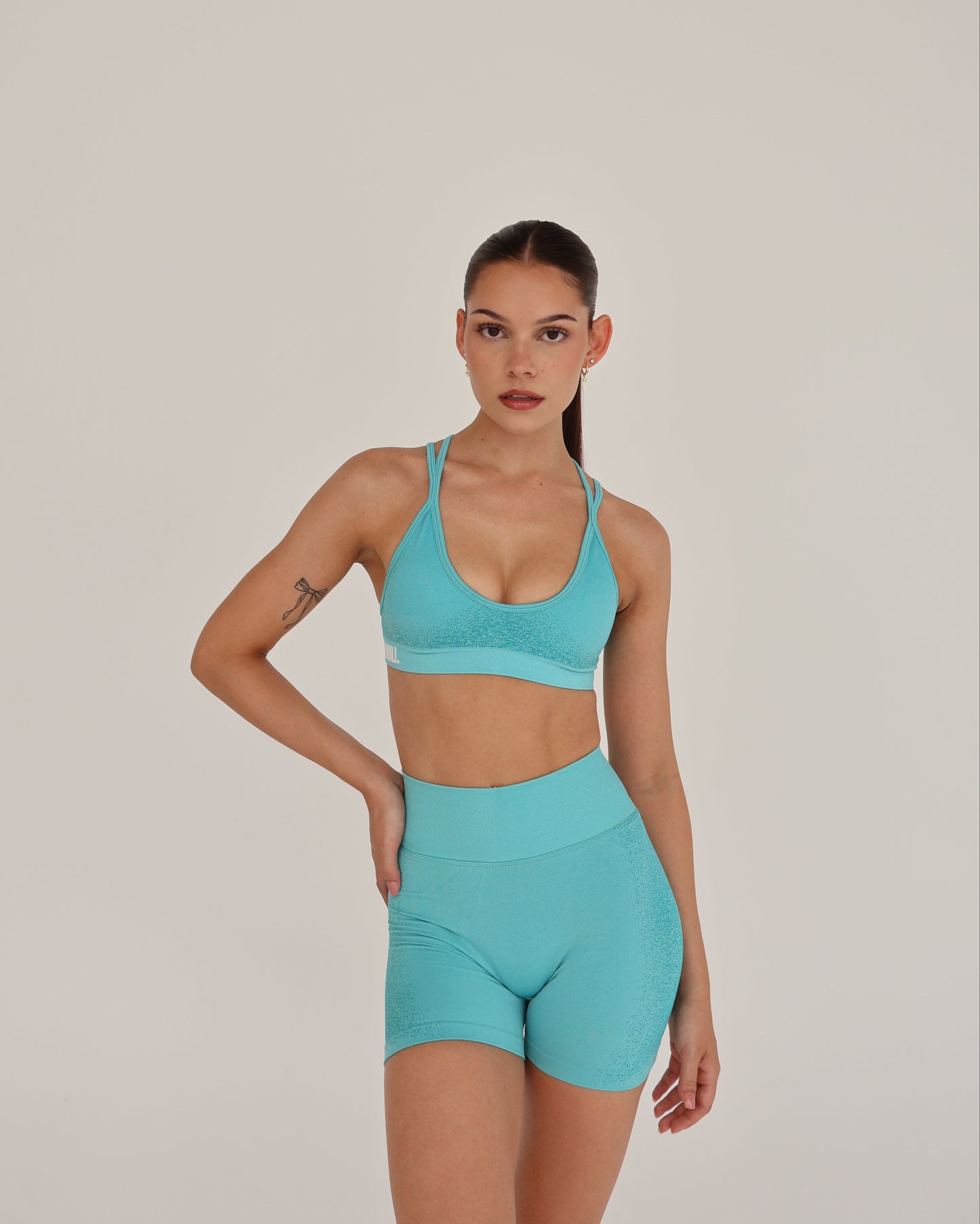 Recoil Crop Top - Aqua