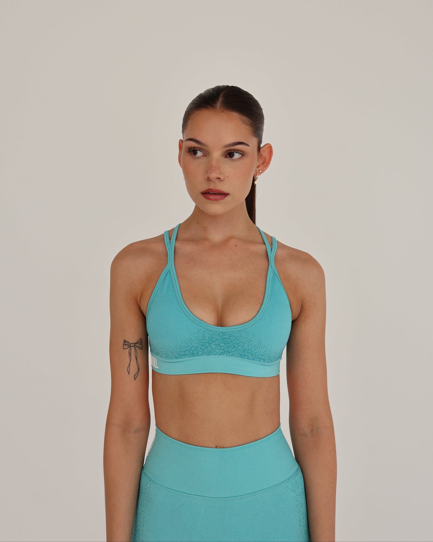 Recoil Crop Top - Aqua