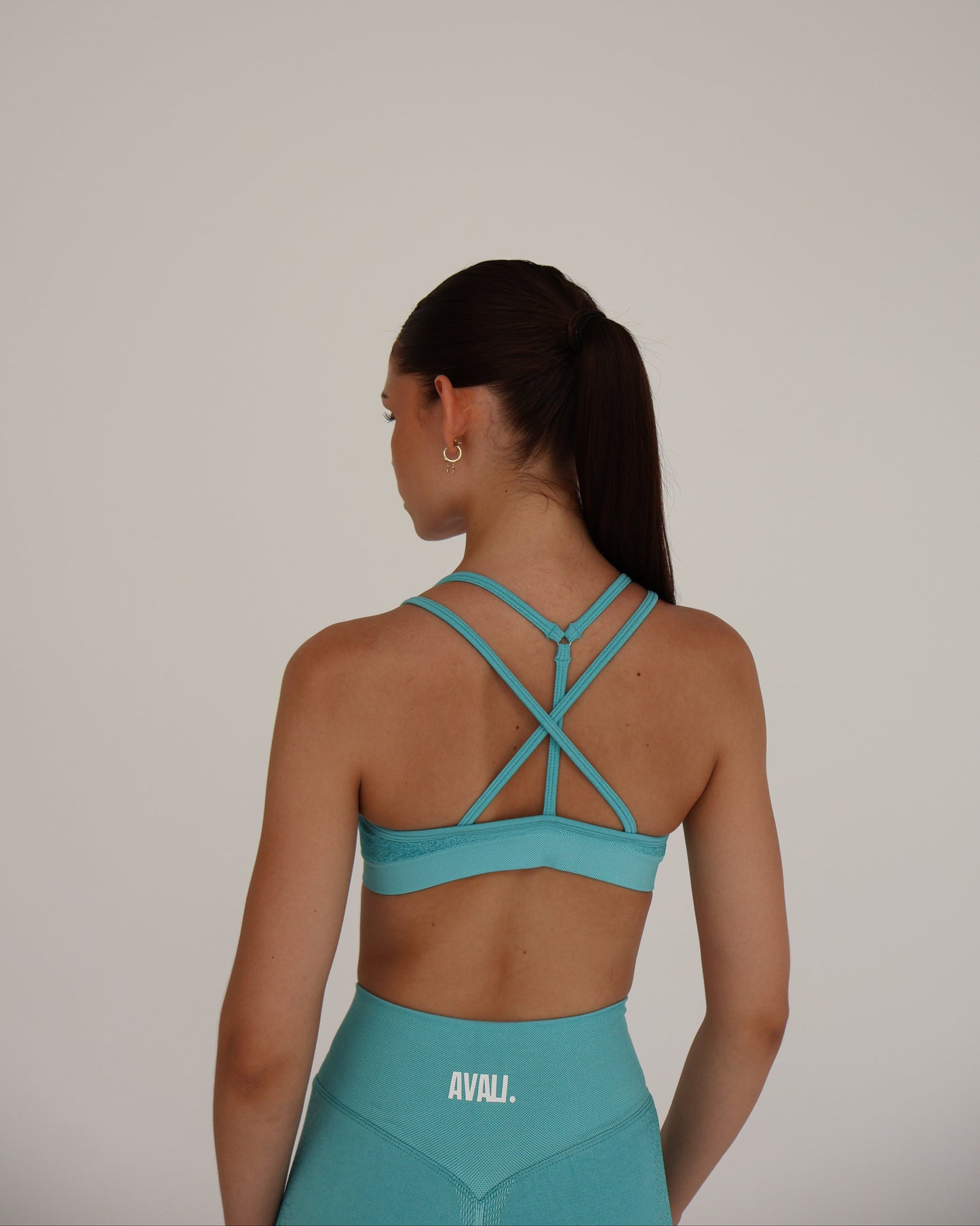 Recoil Crop Top - Aqua
