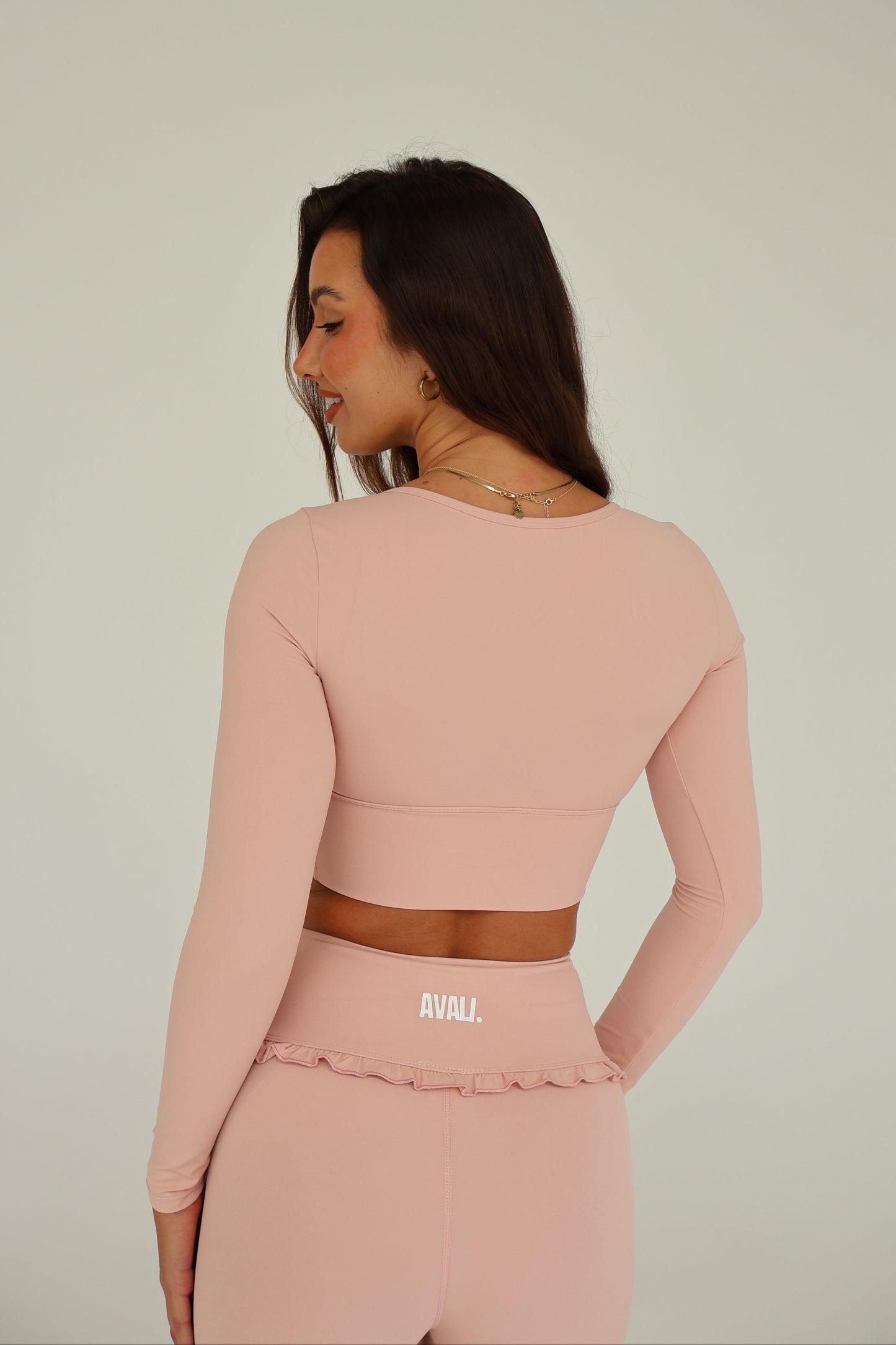 Frill Long Sleeve - Sea Shell Pink