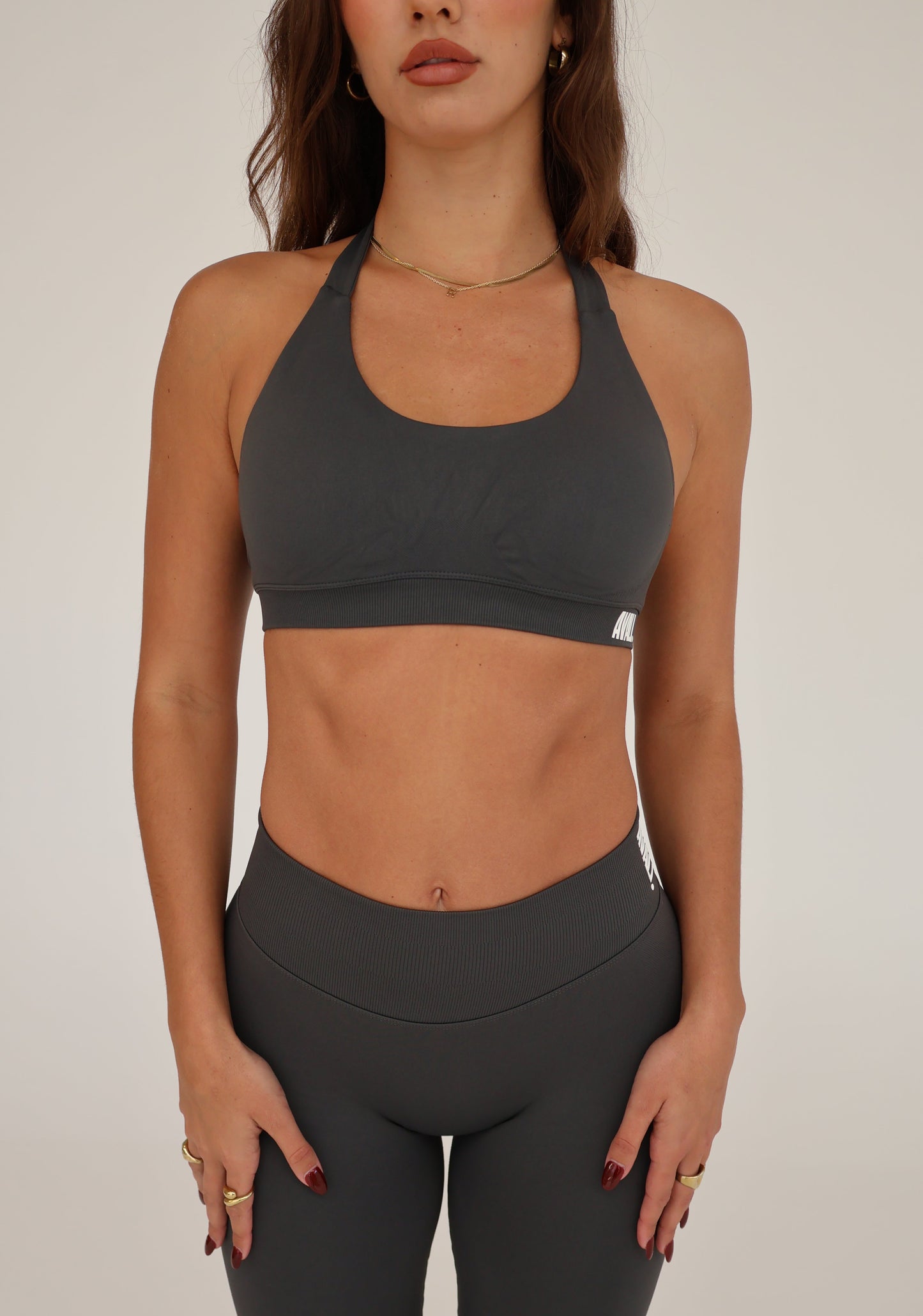 Elevate Crop Top - Graphite