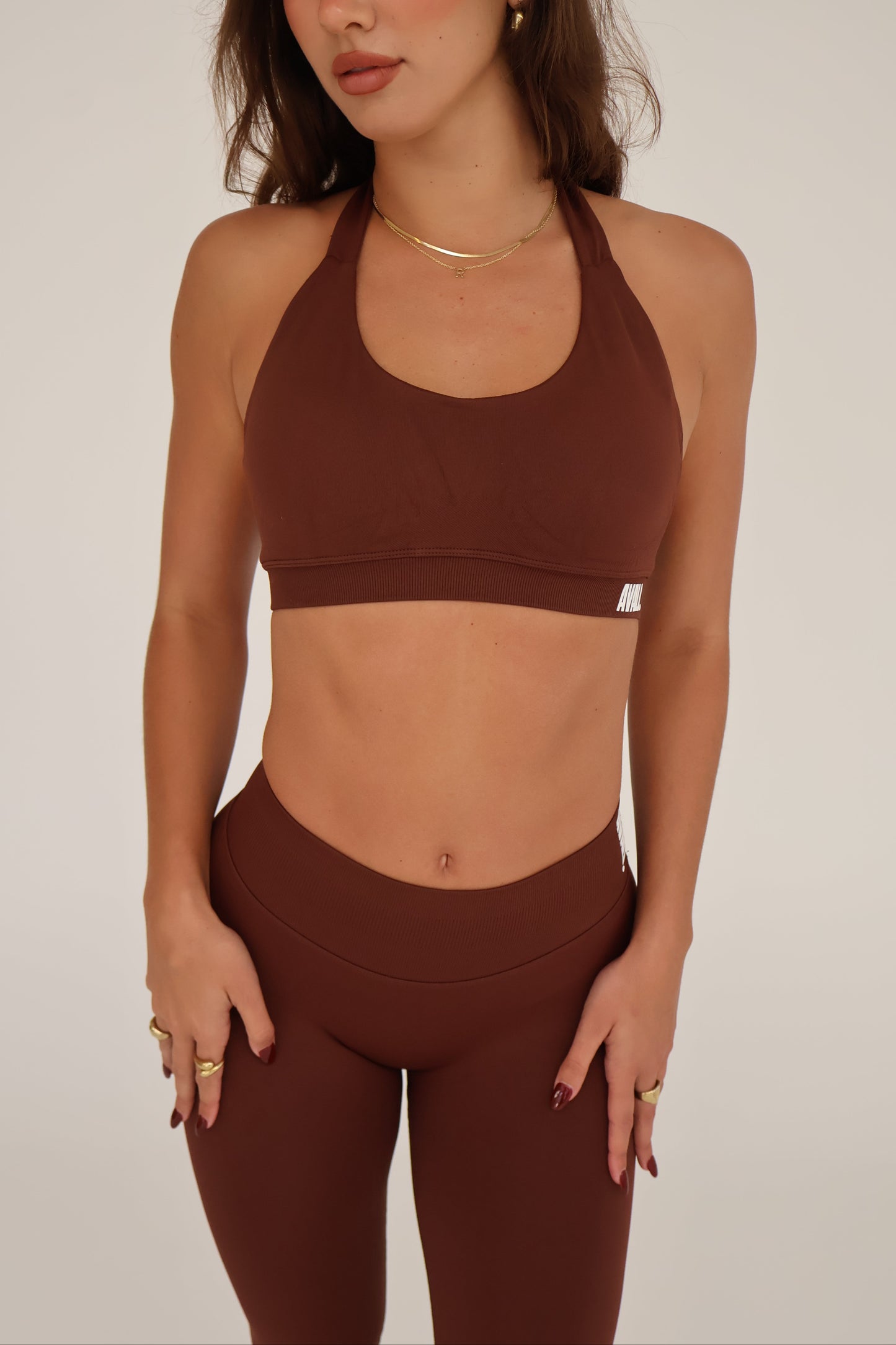 Elevate Crop Top - Brown
