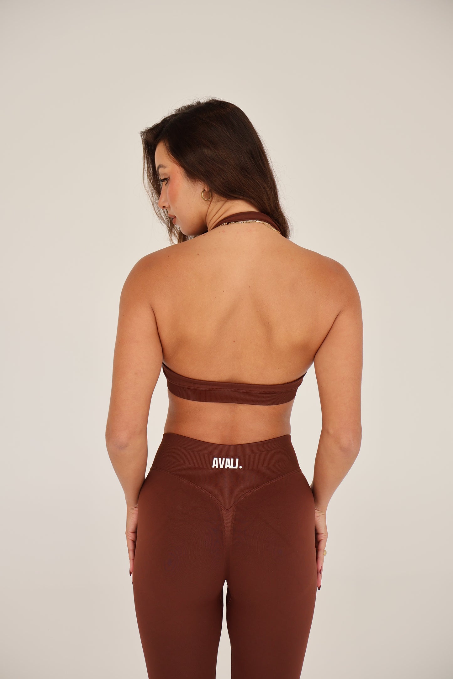 Elevate Crop Top - Brown