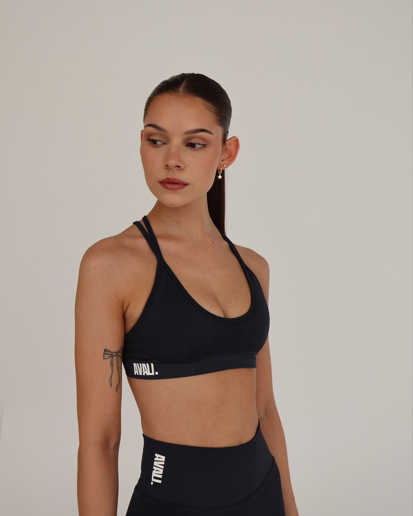 Recoil Crop Top - Charcoal