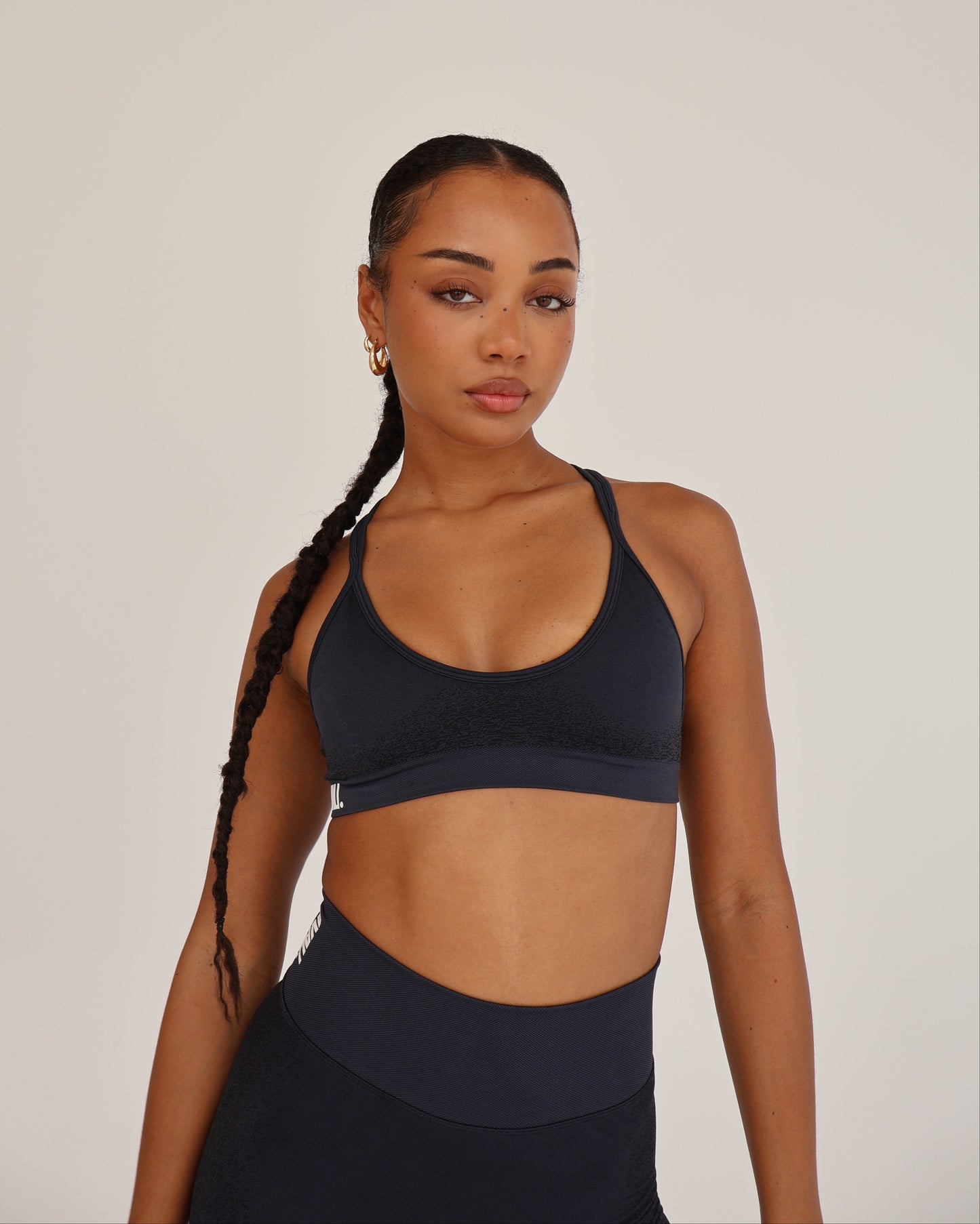 Recoil Crop Top - Charcoal