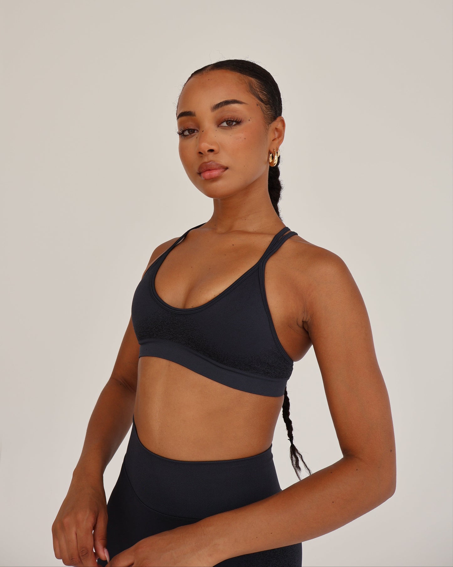 Recoil Crop Top - Charcoal