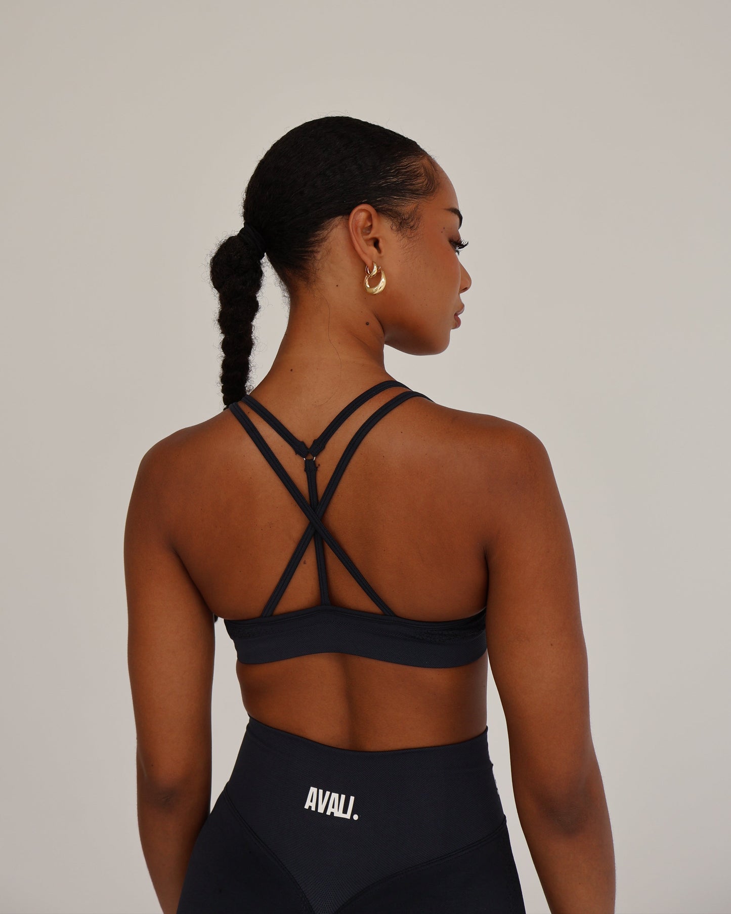 Recoil Crop Top - Charcoal