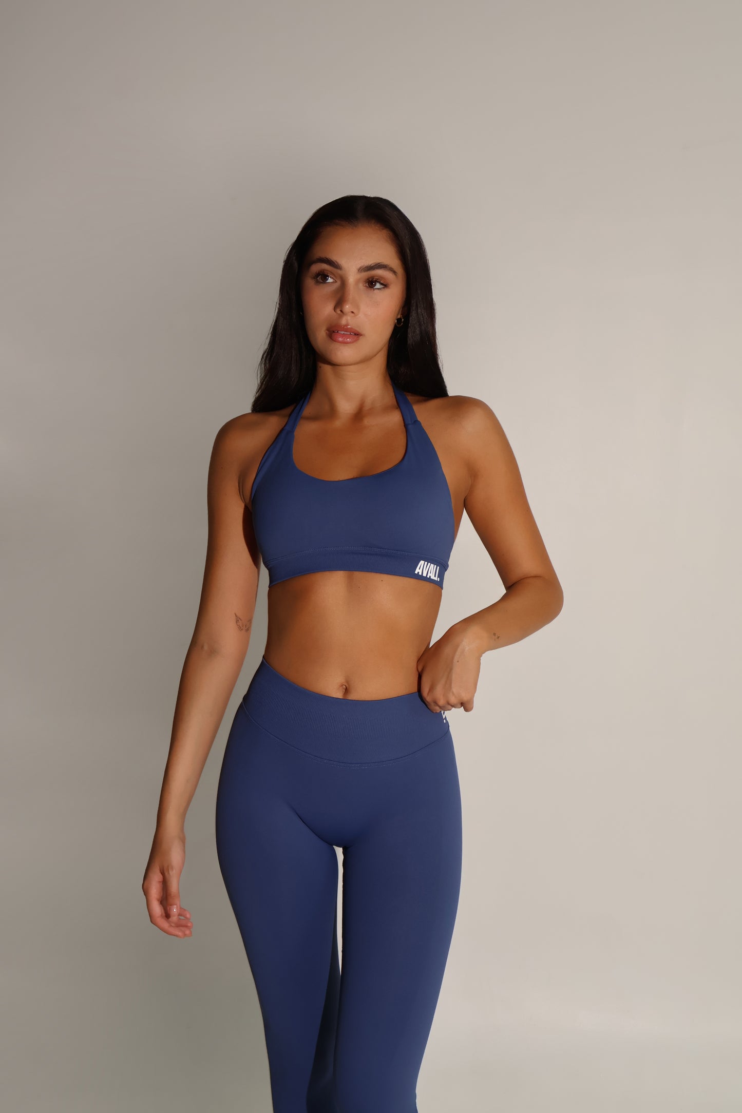 Elevate Crop Top - Slate Blue