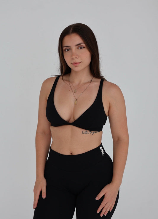 V-Neck crop - Onyx