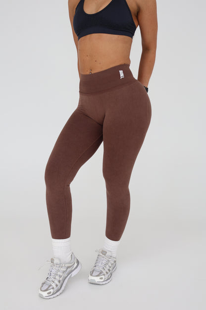 BBL Leggings - Washed Brown