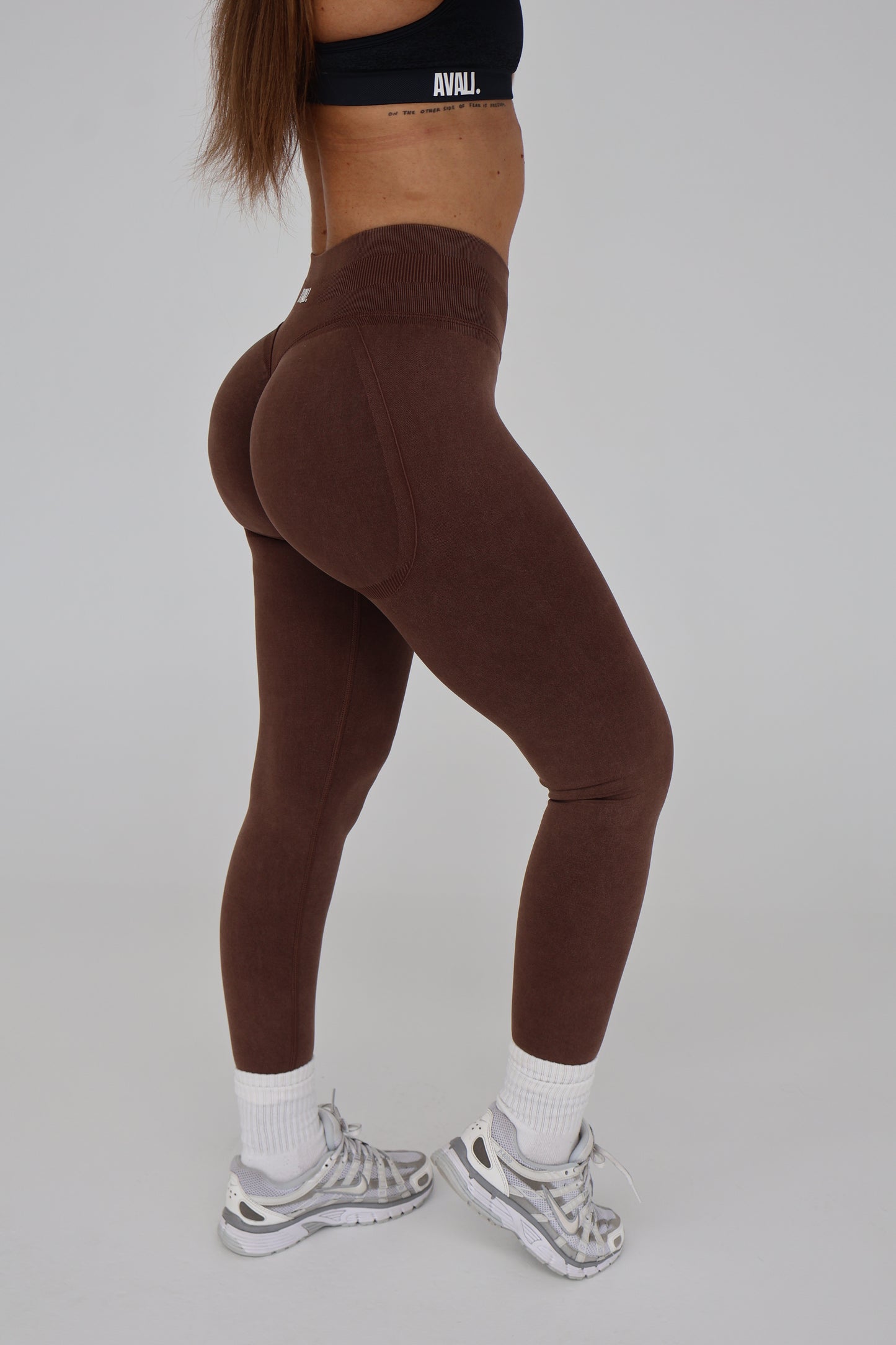BBL Leggings - Washed Brown