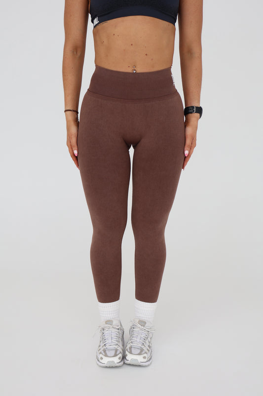 BBL Leggings - Washed Brown