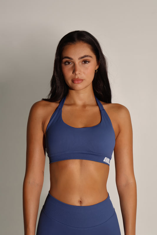 Elevate Crop Top - Slate Blue