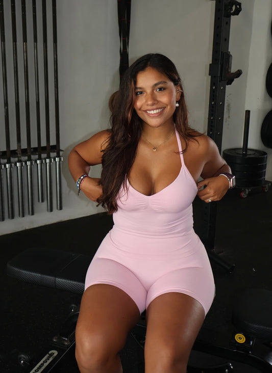 Sculpt Longline Top - Pink